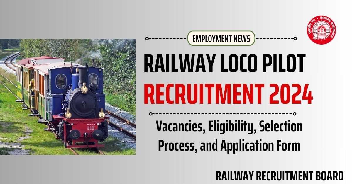 Railway Loco Pilot Recruitment 2024 Notification, Check Vacancies