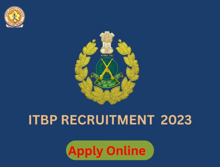 ITBP recruitment 2023 Notification Pdf Apply Online For Latest