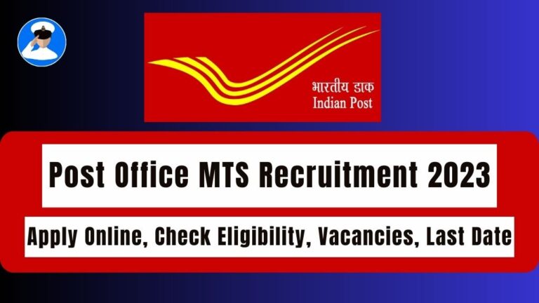 Post Office Mts Recruitment 2023 Apply Online Check Notification Vacancies Last Date Curaj 