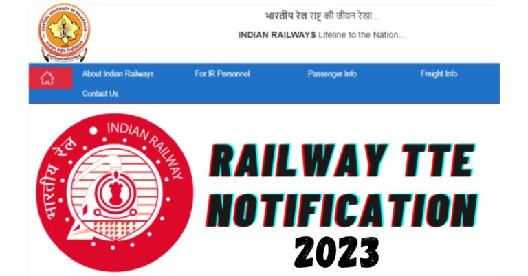 Railway Tte Notification 2023 Out Check Vacancies Eligibility Apply Online Curaj 