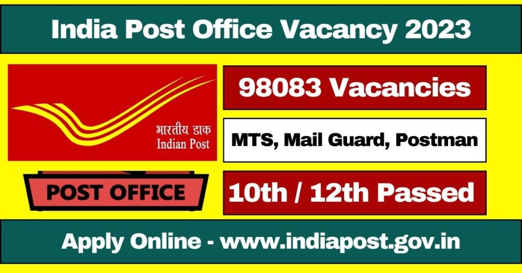 India Post Office Vacancy 2023 Apply Online For 98083 Posts Indiapost Gov In 1024x536 