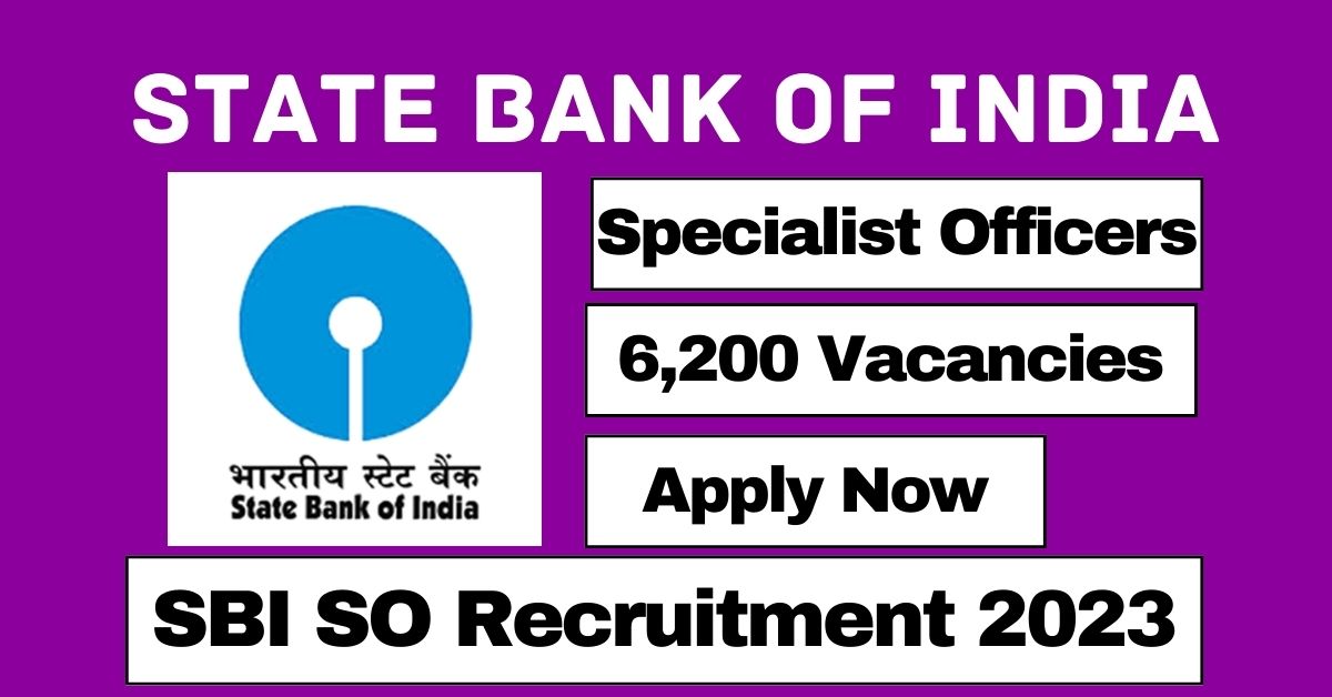 SBI SO Recruitment 2023 Notification