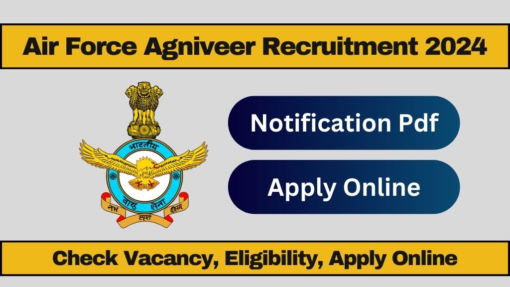 Air Force Agniveer Recruitment 2024 Apply Online, Check Vacancy